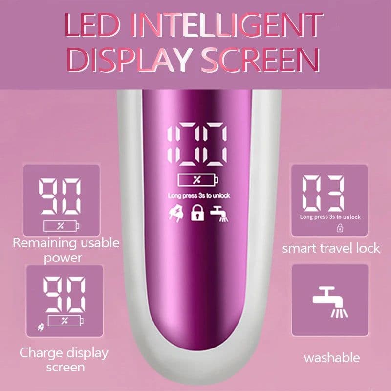 image-3 in 1 Rechargeable Women Epilator for Face Body Electric Shaver