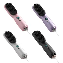 image-Cordless Hair Straightener Brush Hair Straightener Comb Mini Portable