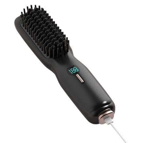 image-Cordless Hair Straightener Brush Hair Straightener Comb Mini Portable