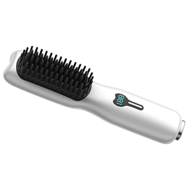 image-Cordless Hair Straightener Brush Hair Straightener Comb Mini Portable