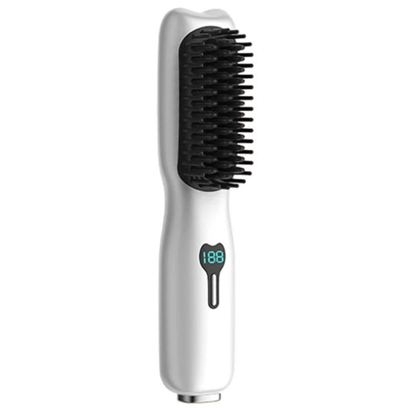 image-Cordless Hair Straightener Brush Hair Straightener Comb Mini Portable