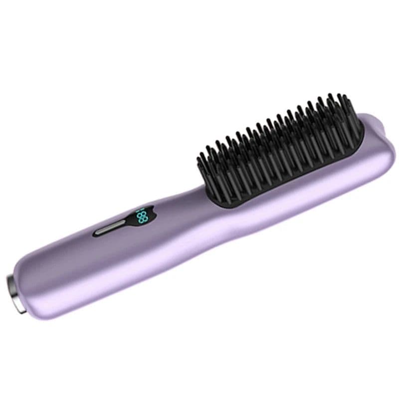 image-Cordless Hair Straightener Brush Hair Straightener Comb Mini Portable