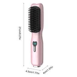 image-Cordless Hair Straightener Brush Hair Straightener Comb Mini Portable