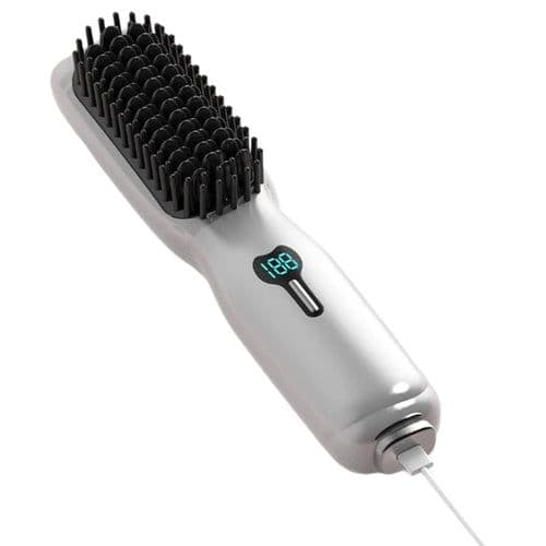 image-Cordless Hair Straightener Brush Hair Straightener Comb Mini Portable