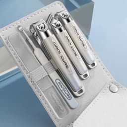 image-5pcs/pack Nail Clipper Kit Stainless Steel Nail Nippers Earpick Ear
