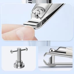image-5pcs/pack Nail Clipper Kit Stainless Steel Nail Nippers Earpick Ear