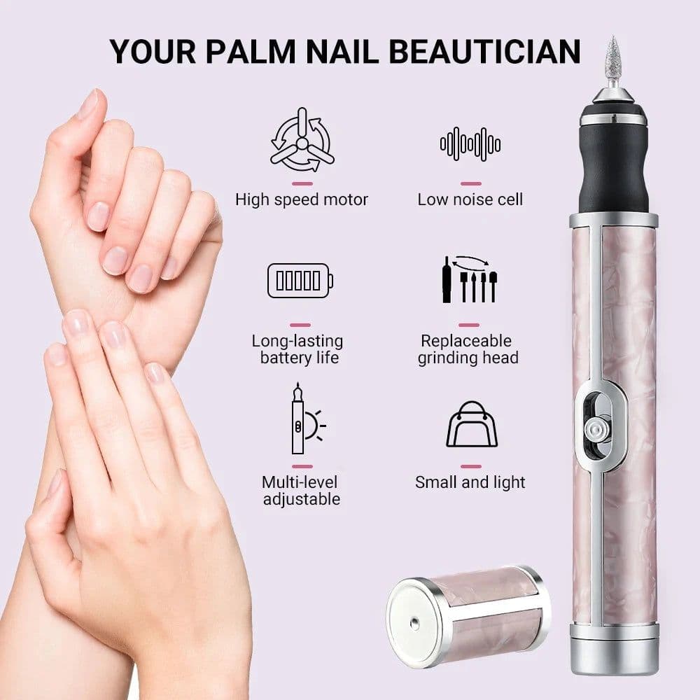 image-20000RPM Electric Nail Polisher Rechargeable Nail Polisher Nails