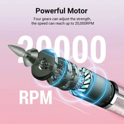 image-20000RPM Electric Nail Polisher Rechargeable Nail Polisher Nails