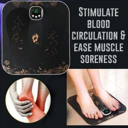 image-Portable EMS Silicond Foot Massager USB Charging Electric Massager Pad