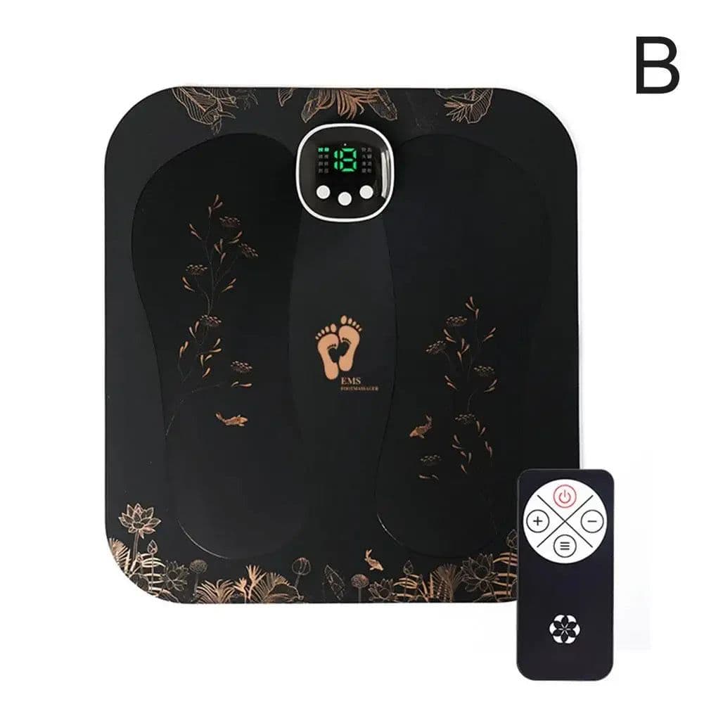 image-Portable EMS Silicond Foot Massager USB Charging Electric Massager Pad