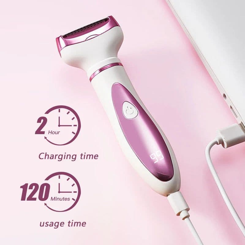 image-4 in1 Electric Lady Shaver Razors for Shaving Set Painless Hair Face