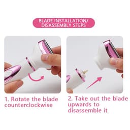 image-4 in1 Electric Lady Shaver Razors for Shaving Set Painless Hair Face