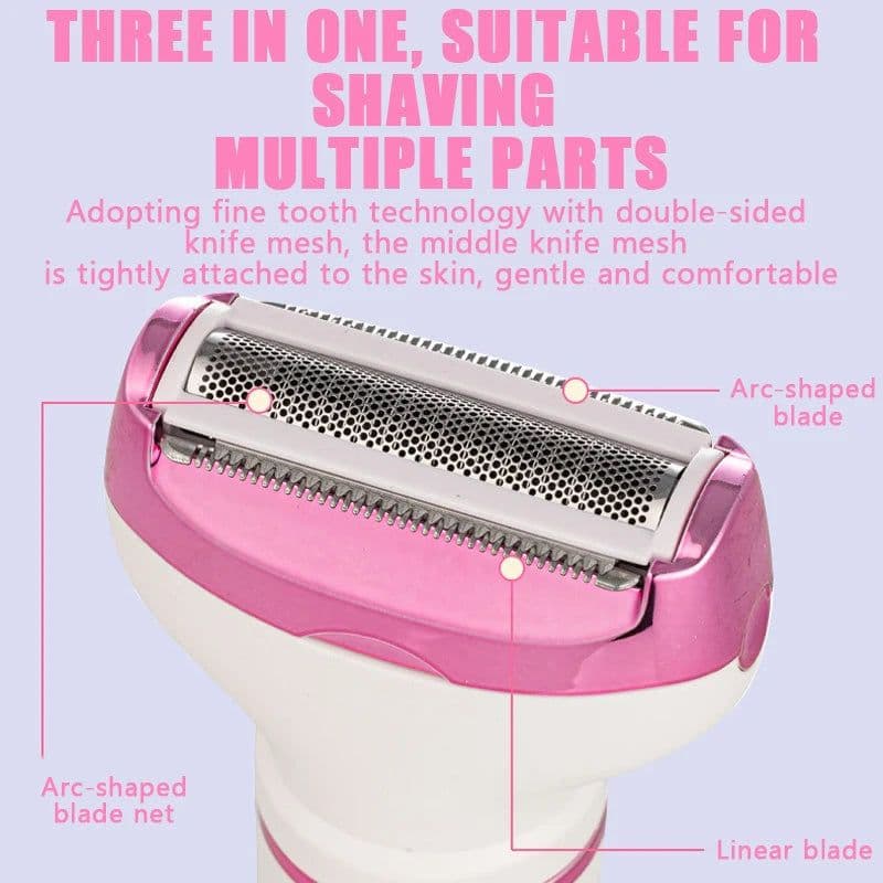 image-4 in1 Electric Lady Shaver Razors for Shaving Set Painless Hair Face