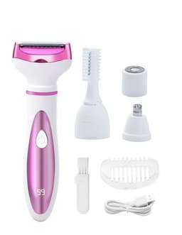 image-4 in1 Electric Lady Shaver Razors for Shaving Set Painless Hair Face