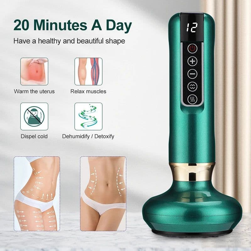 image-Electric Vacuum Cupping Massage Body Cups Anti-Cellulite Massager for