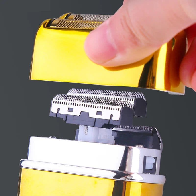 image-Metal 2-Speed Electric Shaver For Hair Beard Rechargeable Razor Bald