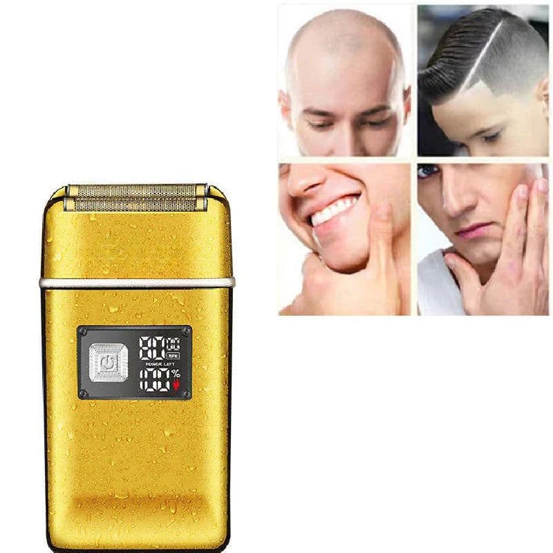 image-Metal 2-Speed Electric Shaver For Hair Beard Rechargeable Razor Bald