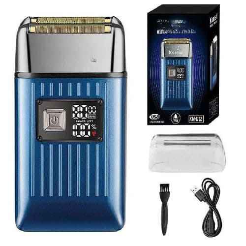 image-Metal 2-Speed Electric Shaver For Hair Beard Rechargeable Razor Bald