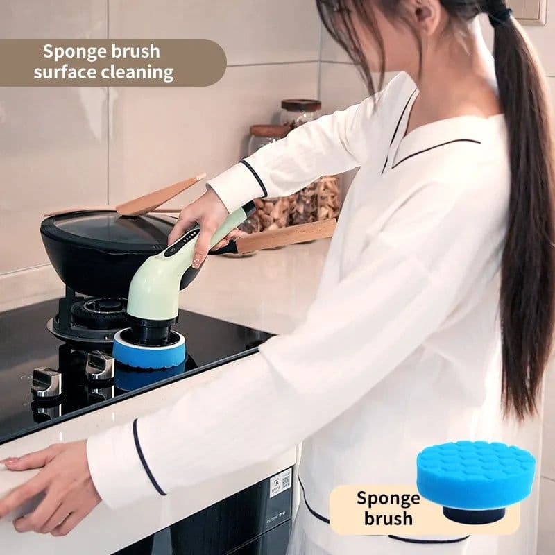 image-Wireless Electric Cleaning Brush Multifunctional Bathroom Window