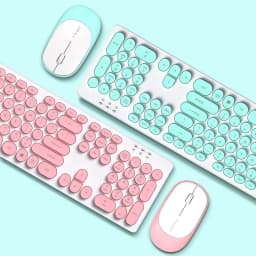 image-Wireless Set Keyboard And Mouse Office Notebook