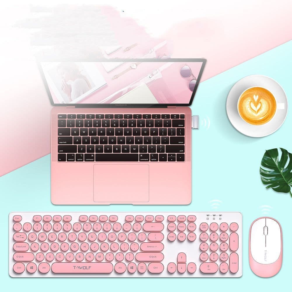 image-Wireless Set Keyboard And Mouse Office Notebook