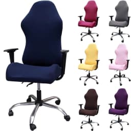 image-Gaming Chair Covers Computer Desk Chair Slipcover Office Game