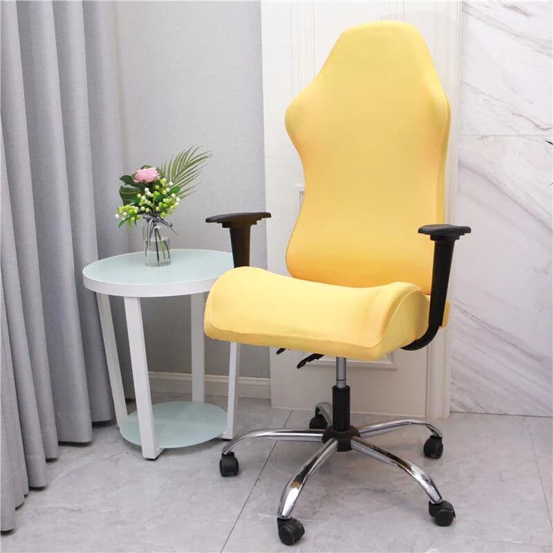 image-Gaming Chair Covers Computer Desk Chair Slipcover Office Game