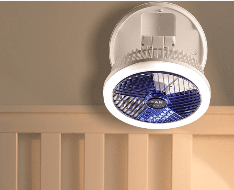 image-4 Speed Adjustable USB Charging Foldable Table Fan