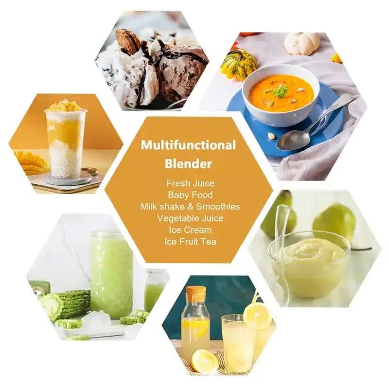 image-Portable Electric Juicer Cup Handheld 6-blade USB Rechargeable