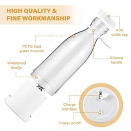 image-Portable Electric Juicer Cup Handheld 6-blade USB Rechargeable