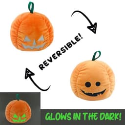 image-Halloween Luminous Plush Toys Creative Cute Reversible