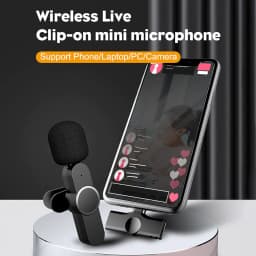 image-Wireless Lavalier Microphone Lapel Clip For Android Phone