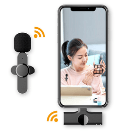 image-Wireless Lavalier Microphone Lapel Clip For Android Phone