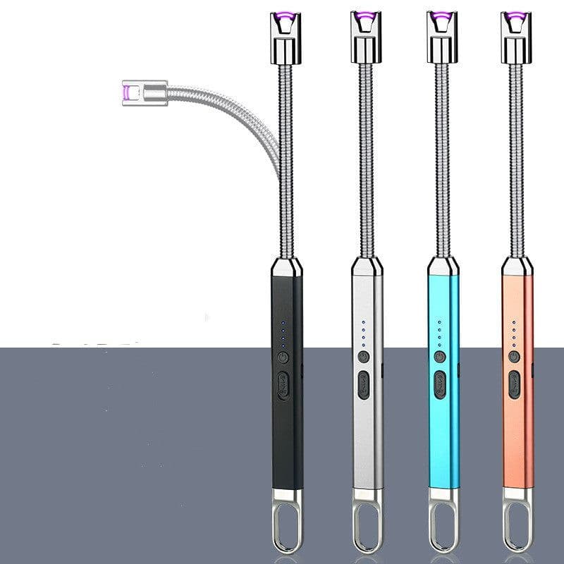 image-Aluminum-Zinc Alloy USB Windproof Arc Lighter