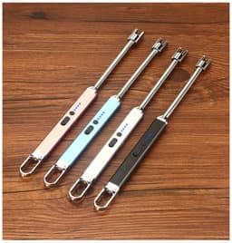 image-Aluminum-Zinc Alloy USB Windproof Arc Lighter