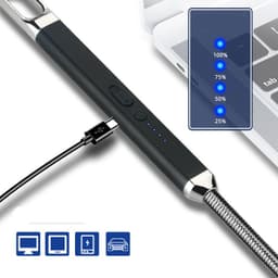 image-Aluminum-Zinc Alloy USB Windproof Arc Lighter