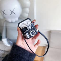 image-Protective Retro Camera Wireless Bluetooth Headset Case