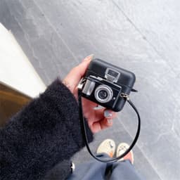 image-Protective Retro Camera Wireless Bluetooth Headset Case