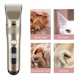 image-Professional Cat Dog Hair Clipper All Metal Rechargeable Pet Trimmer