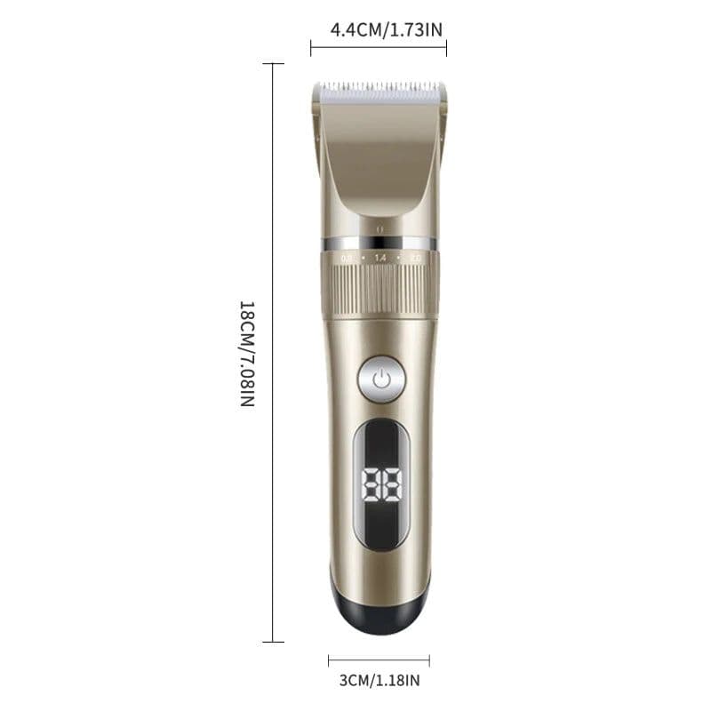 image-Professional Cat Dog Hair Clipper All Metal Rechargeable Pet Trimmer