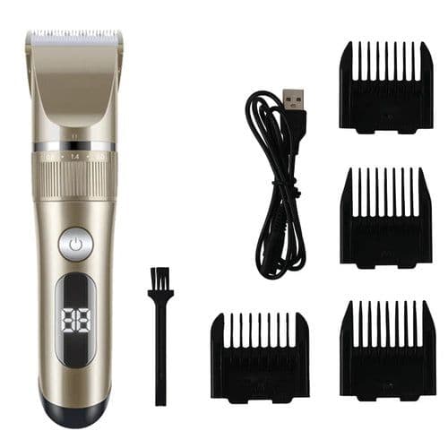 image-Professional Cat Dog Hair Clipper All Metal Rechargeable Pet Trimmer