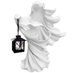 image-Faceless Ghost Sculpture Halloween Ghoul Resin Sculpture Decoration