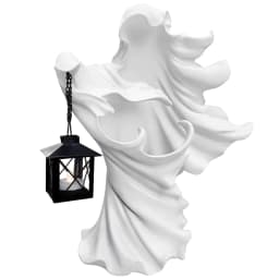 image-Faceless Ghost Sculpture Halloween Ghoul Resin Sculpture Decoration