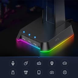 image-Stand Illuminated Headphone Display Stand