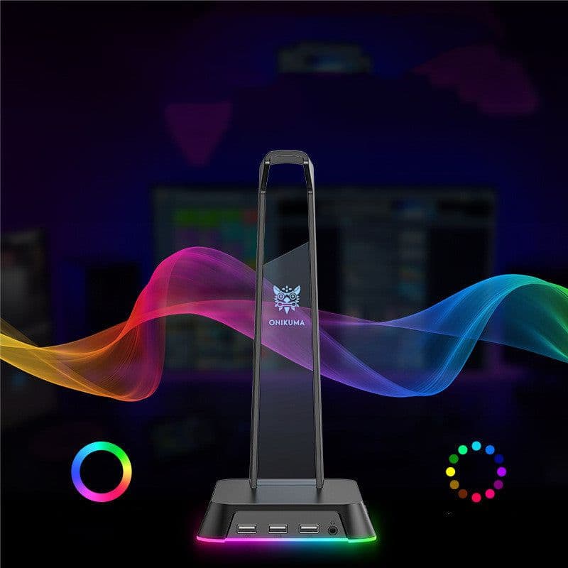 image-Stand Illuminated Headphone Display Stand