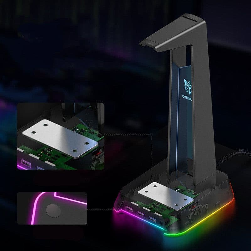 image-Stand Illuminated Headphone Display Stand