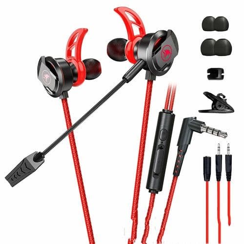 image-Wired Mobile Phone Computer Headset In-ear Long Mic Gaming