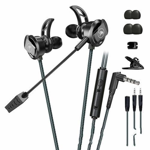 image-Wired Mobile Phone Computer Headset In-ear Long Mic Gaming