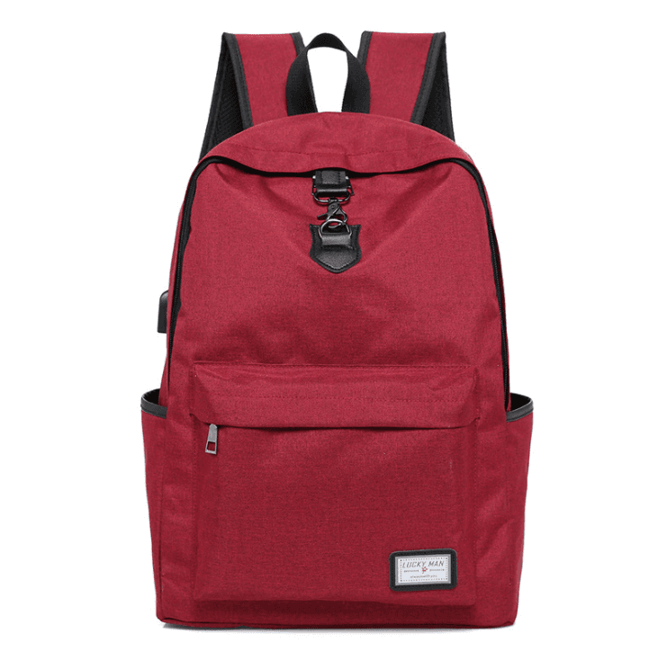 image-High Quality Grey Anti Theft Backpack