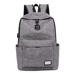 image-High Quality Grey Anti Theft Backpack